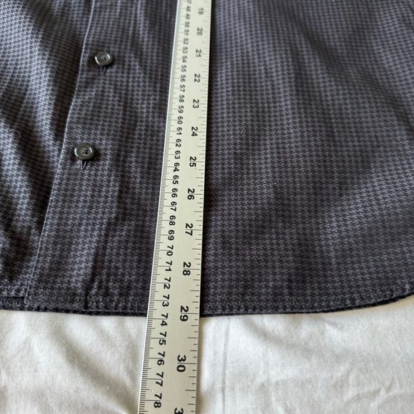 Lipson‎ Contemporary Long Sleeve Casual Dress Shirt Gray/Black Size L Flip Cuffs - Picture 13 of 16